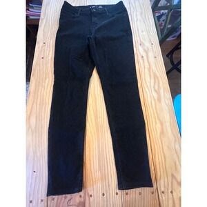 Old Navy Rockstar Super Skinny Jeans Womens 10 Mid-Rise Black Denim Pants